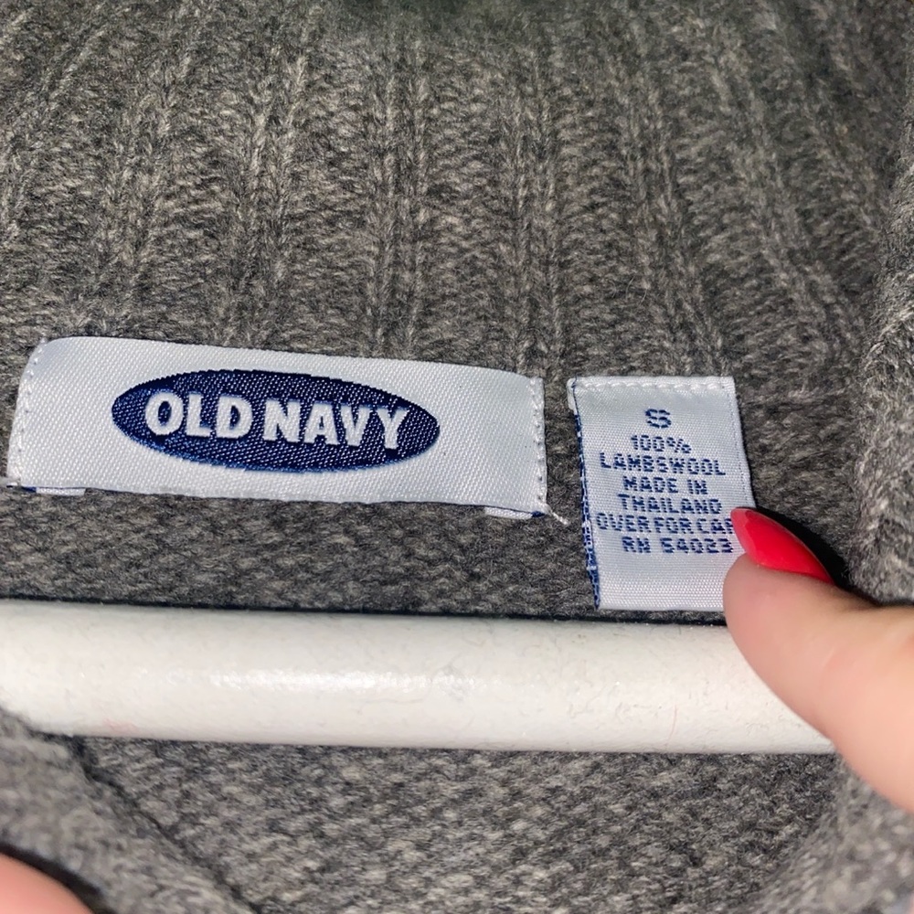 Old Navy Womens Casual Grey Snowflake Zip-Up Sweater Jacket - Picture 3 of 3